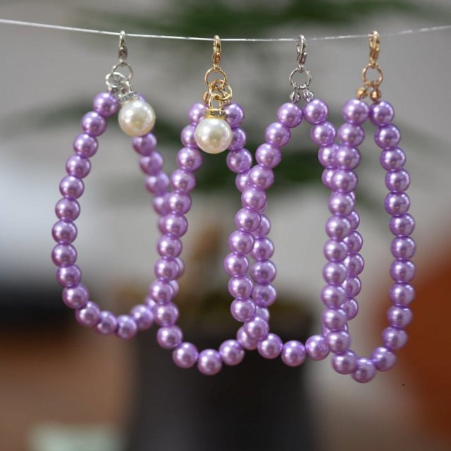 Accesorios de joyería de perlas, perlas de imitación de vidrio, accesorios de bricolaje, cadena de cuentas de mano, bola de piel, llavero, colgante, regalo, cadena corta pequeña