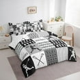 thumbnail image 3 of Castle Fairy 7-Piece Queen Bedding Set - Boys Sport Lacrosse Plaid, 3 of 8