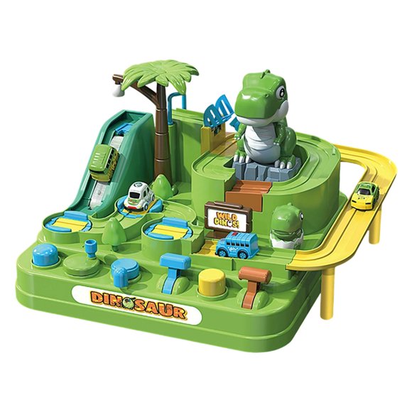 Jouet Éducatif de Construction de Piste d'Obstacles Aventure Jungle pour Enfants Garçons avec Mécanisme d'Apprentissage et Famille