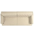 Mr. Kate Stella Vintage Convertible Sofa Bed Futon, Tan Linen