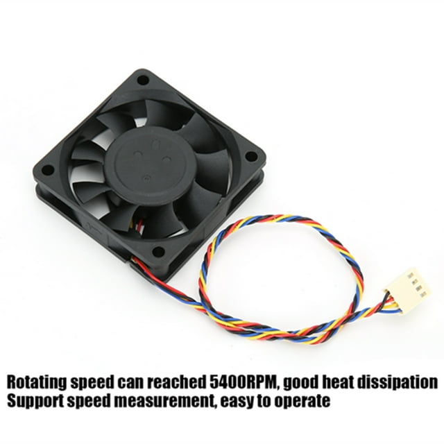 Ventilador de Enfriamiento de 0.36a 5400rpm, CPU de Disipador Térmico de CPU de 6 cm