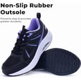thumbnail image 7 of JOYFON Arch Support Womens Walking Shoes Orthotic Athletic Sneakers for Plantar Fasciitis Foot Pain Relief Tennis Shoes BlackPurple Size 8, 7 of 7