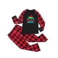 thumbnail image 3 of breaise Unisex Matching Family Pajamas Long Sleeve Top and Plaid Pants Loungewear Set Cute Holiday Sleepwear Outfit, 3 of 5
