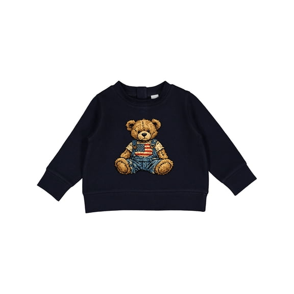 Inktastic Patriotic Teddy Bear Baby Sweatshirt