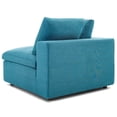thumbnail image 4 of Modern Contemporary Urban Design Living Room Lounge Club Lobby Sectional Sofa Set, Fabric, Aqua Blue, 4 of 6