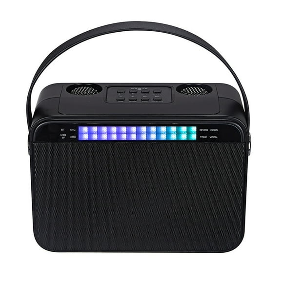 Wireless Multi-function Speaker Subwoofer BT Audio 8D Surround Sound Powerful Subwoofer Multiple Sound Switching With Two Microphones Equipped with Wireless Remote Controller