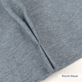 thumbnail image 6 of DriftAway Pinch Pleat Blackout Curtains 84 Inches Long 2 Panels Set Faux Linen Textured Curtains for Bedroom Living Room Thermal Insulated Privacy Back Tab Window Drapes 52x84 Dusty Blue, 6 of 8