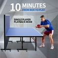 thumbnail image 7 of 8ft Table Tennis Table with Wheels-Foldable Ping Pong Kit Includes Net,2 Paddles & 3 Balls for Game Rooms & Home, 7 of 7