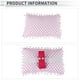thumbnail image 4 of Almohada para reposacabezas del automóvil Unique Bargains, soporte para cuello ergonómico y cómodo, algodón/espuma de memoria, ancho ajustable, blanco/rojo, 1 Pcs para conducción y viaje, 4 of 7