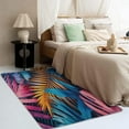 thumbnail image 3 of Tropical Leaf Rug 5x7 Area Rugs for Bedroom Living Room, Jungle Botanical Area Rug, Colorful Leaf Carpet Machine Washable Non-Slip Large Rug, Soft Low Pile Area Rug, Indoor Decorative Rug G&n89, 3 of 7
