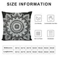 thumbnail image 5 of ONETECH  Boho Mandala Pillow Cases  Floral Paisley Pattern Printed Pillowcases Indian Hippie Themed Square Bedclothes, 5 of 5