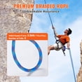 thumbnail image 3 of Cuerda de escalada VEVOR, 10,2 mm, dinámica, 60 m, con mosquetones de acero B, 3 of 9