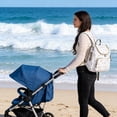 thumbnail image 6 of Printed Floral Diaper Storage Backpack for New Mom, Lightweight Padded Nursing Bag with Zipper, Large Capacity Baby Organizer for Travel Daily Use (Style 6), 6 of 21