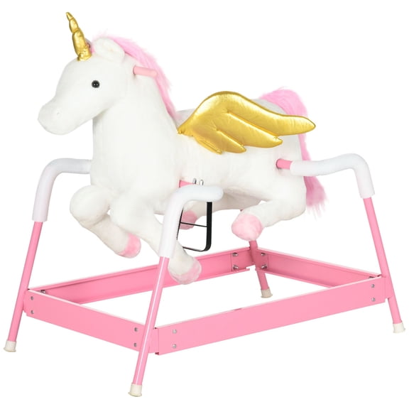 Magical Unicorn Ride-On Toy for Kids Ages 5-12, Pink with Sound&Lights