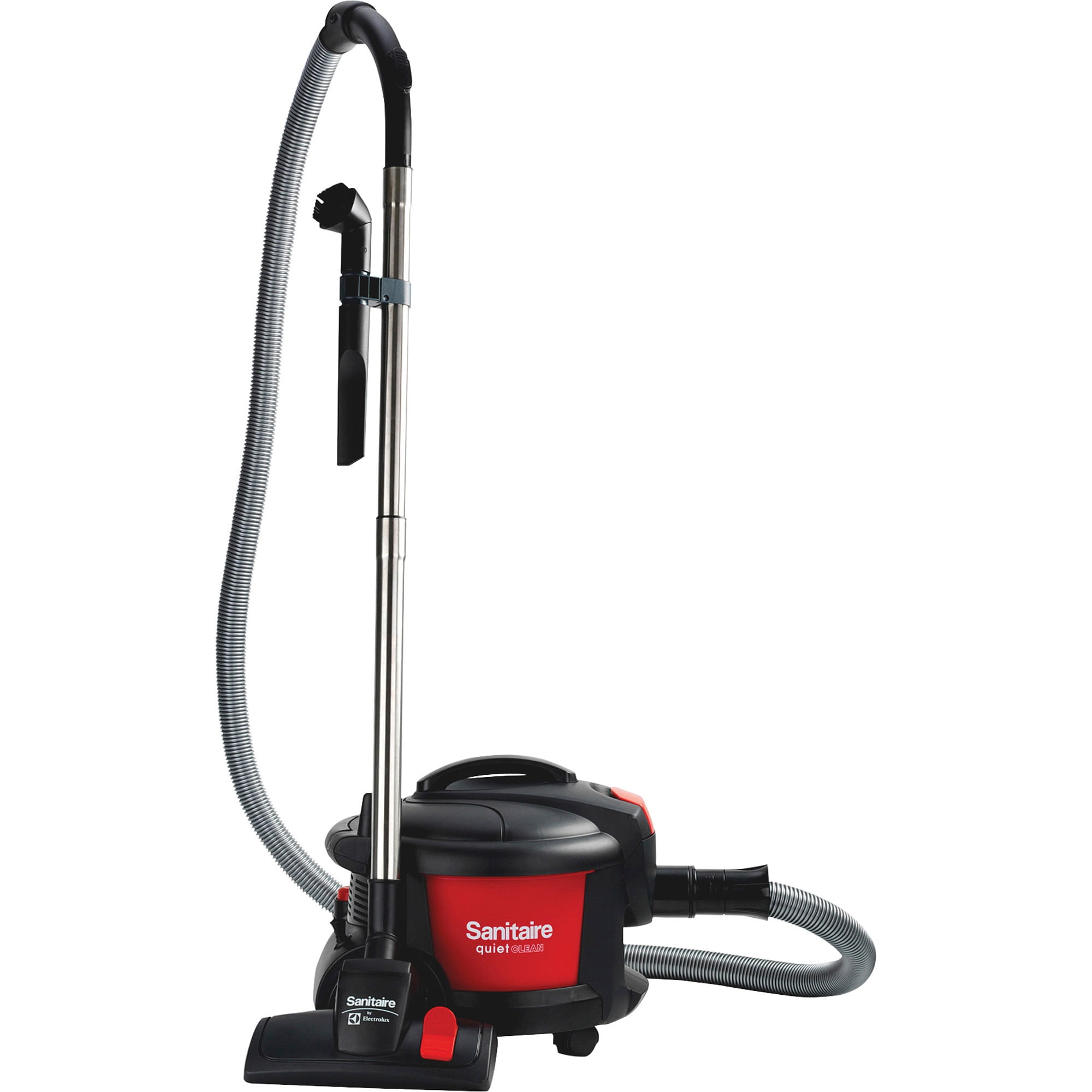 Sanitaire, EURSC3700, Quiet Clean Canister Vacuum, Red,Black Walmart