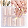 thumbnail image 3 of 10 Rollos de Mini Láminas de Transferencia de Uñas con Flores Blancas, Suministros para Uñas para Arte Uñas, Transferencia Láminas para Uñas con Tema Floral de y Verano, 3 of 10