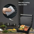 thumbnail image 3 of Panini Machine,To 6 Side Non-stick Panini Coated 850w Handle Brunch Afternoon With -heat Portable Panini Press Maker With 850w Side Steel Panini Maker To 6 Tea Maker Sandwich Maker To To Maker, 3 of 5