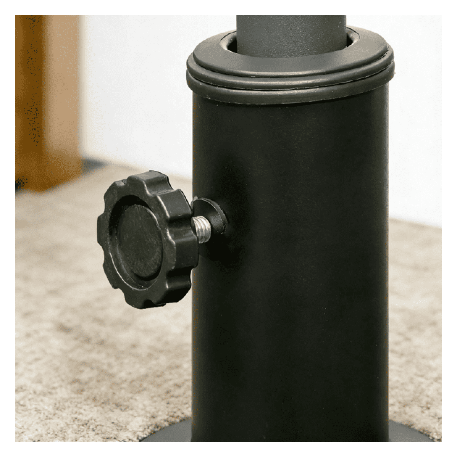 Outdoor Umbrella Base - 42 lbs Patio Umbrella Stand - Weather Resistant Resin Iron - Fits 1.26", 1.5", 1.9" Poles - Garden, Deck, Poolside Use