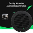 thumbnail image 4 of Cubierta de rejilla de ventilación de aire, cubierta de ventilación de conducto de salida para RV, yate, accesorios para barcos, ventilación Accesorios para vehículos recreativos negro  mit Flügel Scienceny VI014993-02B, 4 of 6