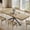 Oak 55"-71" Extendable Rectangular, variant on Hanyu  Extendable Dining Room Table for 4-6-8, 55''-70.9'' Wood Rectangle Expandable Dining Table with Hidden Storage, Space Saving Farmhouse Kitchen Table for Dining Room Kitchen Office,Walnut