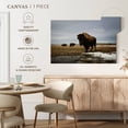 thumbnail image 5 of Elephant Stock Bison Cloud Day Wall Art - Horizontal Canvas Wall Art - Living Room Wall Decor - Animal Canvas - Gray And Brown Decor - 30" x 20", 5 of 8