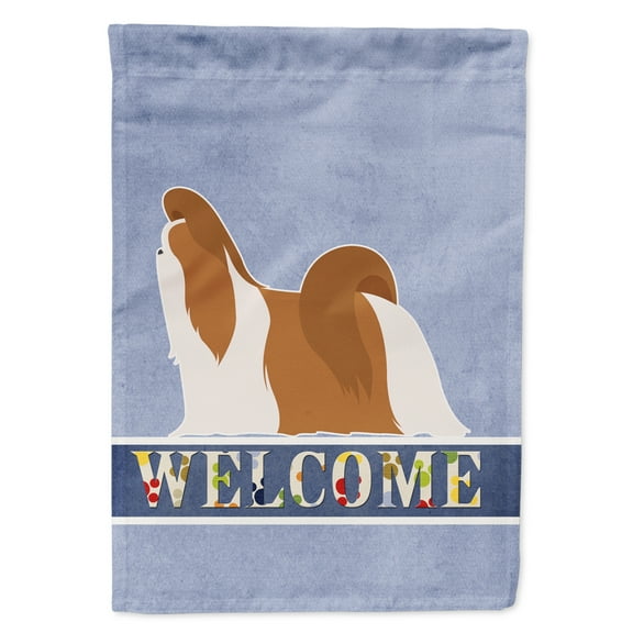 Carolines Treasures BB5550GF Shih Tzu Welcome Flag Garden Size Small multicolor