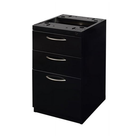 Fusion Box File Pedestal, Black