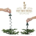 thumbnail image 3 of Cinvoph Christmas Tree Topper Holder Twist-on Holiday Tree Topper Stabilizer Metal Green Support Rod with Adjustable to stabilize Treetop Ornaments, 3 of 9