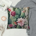 thumbnail image 2 of JEUXUS  Cactus Couch Pillow Cover, Exotic Cactus Succulent Flowers Feathers Arrows Decorative Throw Pillow Case  Cushion Cover  Pillowcase for Home Office Dorm, 2 of 5