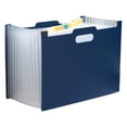 thumbnail image 2 of Organizador de archivos A4, bolsa de almacenamiento de papel de prueba para estudiantes, bolsa de almacenamiento de clasificación de archivos, soporte Azul oscuro Macarena Organizador de archivos, 2 of 5