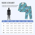 thumbnail image 4 of Balery Rooster And Chickens Pijama para Hombre de Dos Piezas con Manga Larga, Conjunto de Dormir y Descanso Suave con Bolsillos-Medium, 4 of 7