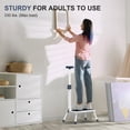 thumbnail image 5 of Folding Step Stool, Step Stools with Handle for Elderly Adults, Metal Stepping Stool with Adjustable Handrail in Kitchen, Bathroom, Bedroom, 330 Lbs Capacity, 5 of 6