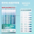 thumbnail image 3 of Gel Pen Set 9 Colors For Drawing Coloring Book DIY Scrapbook School Stationery Smooth Ink Comfort Grip, 3 of 7