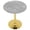 Light Gray & Gold, variant on GZXS Modern 27.56" Round Dining Table, Dark Gray Marbling Sintered Stone Top with Gold Iron Pedestal Base, Accent Bistro Tulip Table for Small Spaces, Kitchen & Living Room, Easy to Assemble