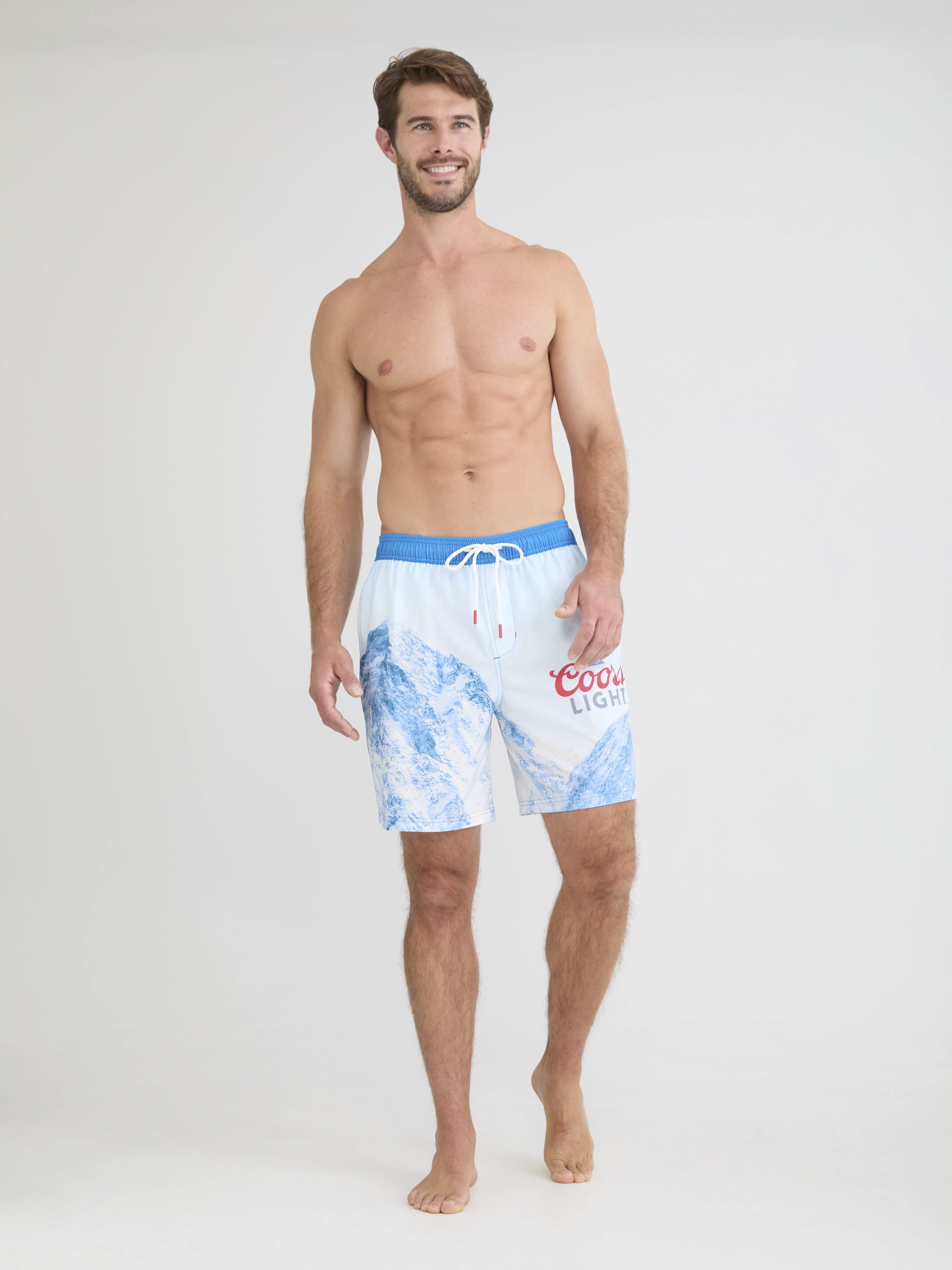 Modelo Men's Printed Swim Board Shorts, Sizes S-3XL
