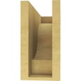 thumbnail image 4 of 5"W x 15"D x 10"H Classic Newport Rough Cedar Woodgrain TimberThane Corbel, Primed Tan, 4 of 6