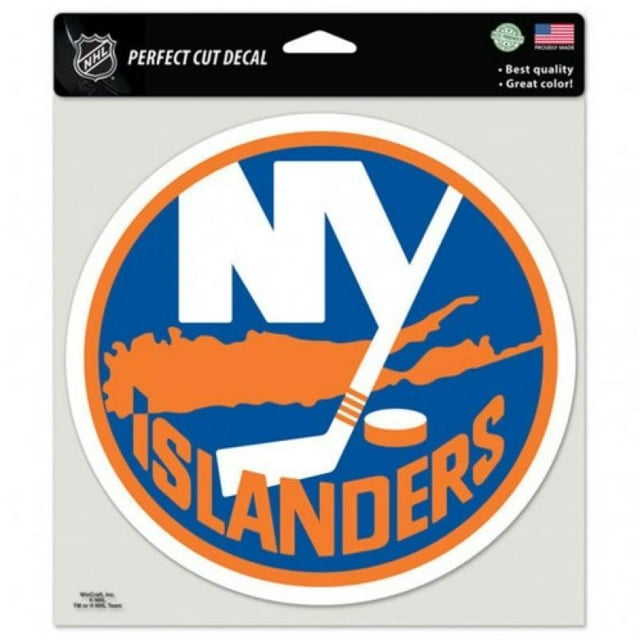 New York Islanders Autocollant de Couleur Parfait 8"x8" Grand NHL