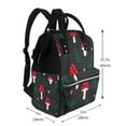 thumbnail image 5 of Ratiio Amanita Mushroom Mummy Backpack - Waterproof Twill Canvas, Large Capacity Diaper Bag with Multiple Pockets and Adjustable Straps, 5 of 5