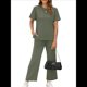 thumbnail image 1 of Conjunto Deportivo de Dos Piezas para Mujer, Informal, de Corta y Pantalón . Gris-Verde L, 1 of 5