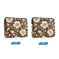 thumbnail image 7 of FORMRS 15-15.6 inch Laptop Sleeve Case Soft Carrying Quilted Computer Bag Cover, Brown Floral, 7 of 7