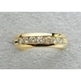 thumbnail image 4 of 2 Ct Round Lab Created Men's Band Wedding Wedding Pinky Ring 14k Yellow Gold Plated, 4 of 4