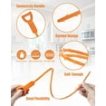 thumbnail image 4 of 25 Inch Hair Drain Clog Remover Tools with Stainless Steel Cleaner Stick, 4 of 7