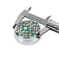 thumbnail image 4 of ZICANCN Round Pill Box Organizer with 3 Compartment, Geometric Morocco Style Shape Portable Travel Pill Cases for Pocket or Purse, 4 of 6