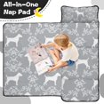 thumbnail image 4 of Terrier Dog Silhouette Dog and Flower Floral Toddler Nap Mats for Kids Preschool,Sleeping Mat Bag or Kids,Toddler Sleeping Bag,Toddler Nap Mat or Daycare, 4 of 6