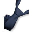 thumbnail image 2 of Corbata de seda RBOCOTT azul marino formal de negocios 148 cm, 2 of 5
