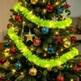 thumbnail image 4 of Christmas Artificial Pine Garland with Lights, Hanging Wreath with Realistic Branches, Indoor Outdoor Xmas Decor for Front Door,Mantel,Stair Handrail, 4 of 5