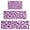 Pink and Purple, variant on White and Black Of Leopard Print Kitchen Rugs Sets Of 3,Kitchen Runner Rugs Non Skid Washable,Decorative Kitchen Floor Mats for Kitchen,Sink,Laundry,17"x30"+ 17"x47" + 17"x59"