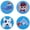 Blue, variant on Astropic 4Pcs Right Eye Patches for Kids Glasses (Blue)