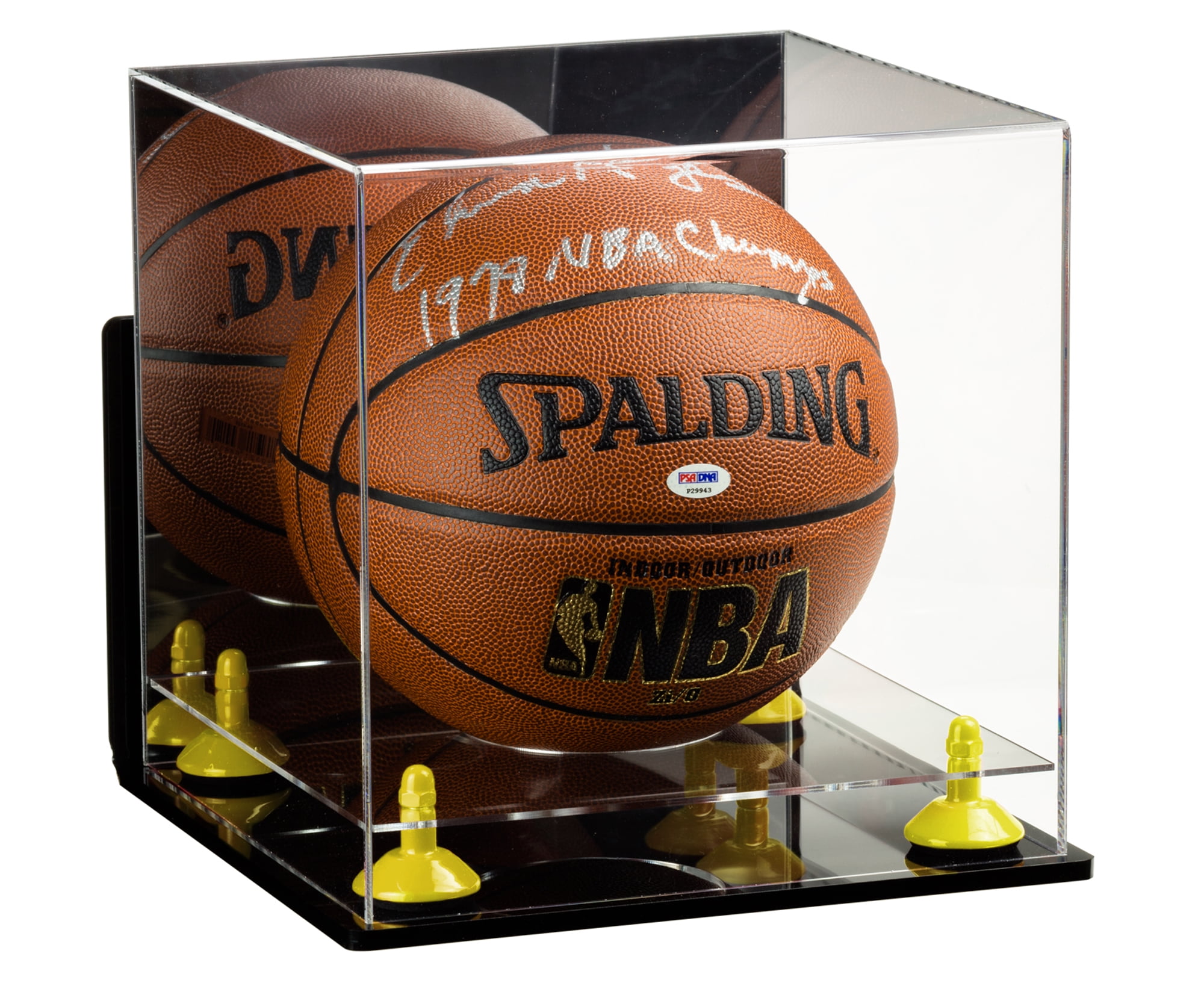 Acrylic Full Size Basketball Display Case with Mirror, Wall Mount