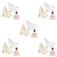 thumbnail image 3 of maskred 2pcs/set Multipurpose Bra Straps For Any Occasion Adjustable And Comfortable Backless Bra Strap 5Set, 3 of 6